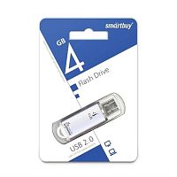 картинка Память USB 4 Gb Smart Buy V-Cut серебро 2.0 (SB4GBVC-S) от магазина Интерком-НН