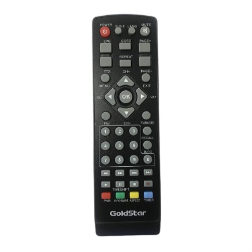 изображение Gold Star GS8833HD (17578) пульт для цифровой эфирной DVB-T2-приставки Gold Star магазин Компании Интерком-НН картинка Gold Star GS8833HD (17578) пульт для цифровой эфирной DVB-T2-приставки Gold Star от магазина Интерком-НН