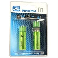 картинка Микма С182-26314 упаковка аккумуляторов 2шт Li-ion 1.5В 1000mAh AA  от магазина Интерком-НН