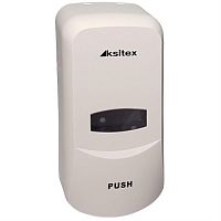 картинка Ksitex DD-1369A Дозатор для дезинфицирующих средств, 1000мл, цвет белый   от магазина Интерком-НН