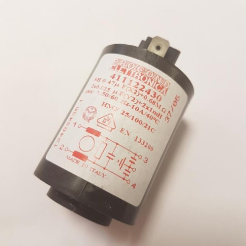 картинка Electrolux 1240343606 Конденсатор (сетевой фильтр) для стиральной машины Electrolux  EW 1559 WE от магазина Интерком-НН фото 2