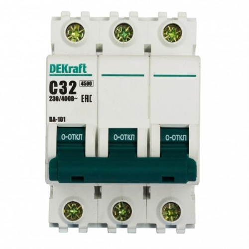 изображение Schneider Electric DEKraft автоматический выключатель ВА-101 3P 25А 4,5kA х-ка С 11080DEK магазин Компании Интерком-НН картинка Schneider Electric DEKraft автоматический выключатель ВА-101 3P 25А 4,5kA х-ка С 11080DEK от магазина Интерком-НН