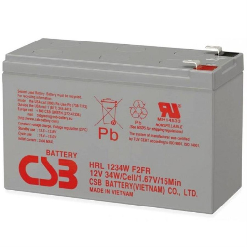 картинка CSB HRL1234W Аккумуляторная батерея 12В, 9А/ч от магазина Интерком-НН