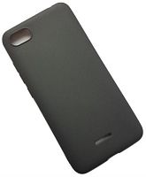 картинка Xiaomi Redmi 6A Чехол (бампер) матовый силиконовый, цвет черный от магазина Интерком-НН