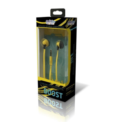картинка Smartbuy SBE-970 Внутриканальные наушники Boost желтые от магазина Интерком-НН фото 2