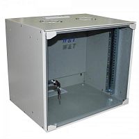 картинка Шкаф настенный 19", 9U (520x400) серый (WT-2293P-9U-520x400-F-G) от магазина Интерком-НН