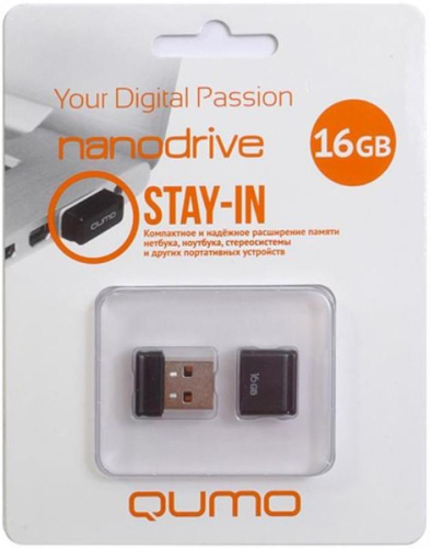 картинка Память USB 32Gb Qumo Nano White (QM32GUD-Nano-W) от магазина Интерком-НН