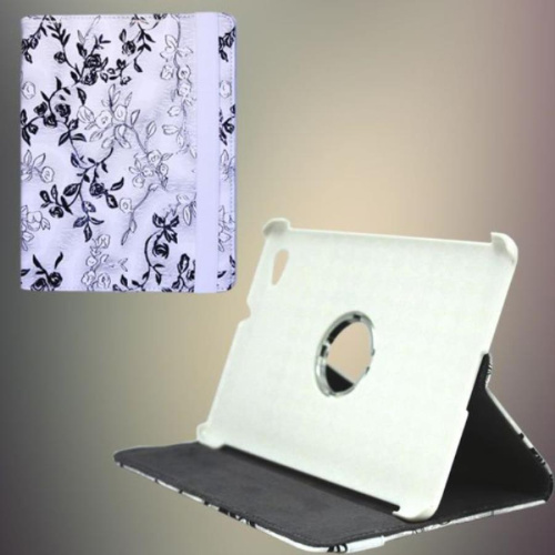 картинка Чехол-книжка Samsung P6800 розы (белый) 7.7" от магазина Интерком-НН