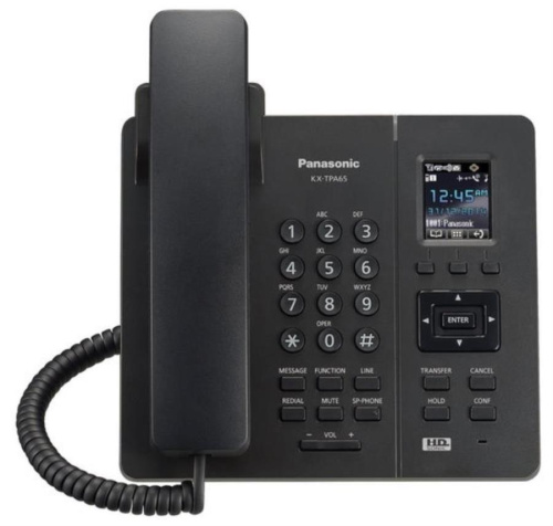 картинка Телефон SIP Panasonic KX-TPA65RUB черный от магазина Интерком-НН