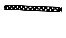 картинка PPBL-BNC-19-24BNC 19" патч-панель Hyperline, 1U 24-порта без модулей от магазина Интерком-НН