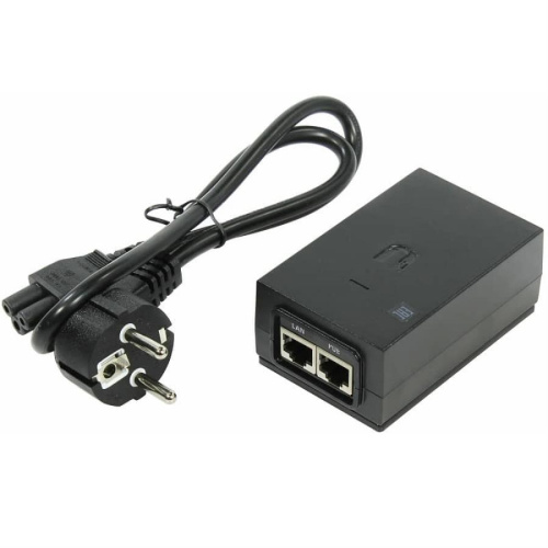 картинка Блок питания Ubiquiti POE 24-вольтовый гигабитный PoE-инжектор 24V 0.5A POE-24-12W-G от магазина Интерком-НН