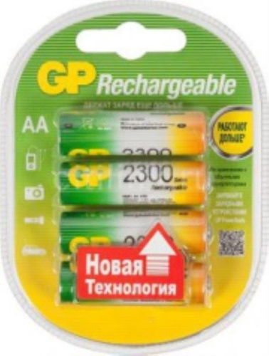 изображение Упаковка аккумуляторов 4шт GP 230AAHC-2CR4 2300mAh магазин Компании Интерком-НН картинка Упаковка аккумуляторов 4шт GP 230AAHC-2CR4 2300mAh от магазина Интерком-НН