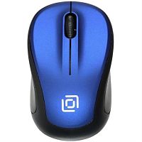 картинка Oklick 665MW Мышь беспроводная USB, чёрный/синий от магазина Интерком-НН