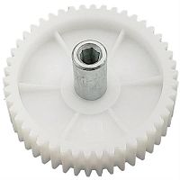 картинка Шестерня большая с валом (вариант №2) D=82/16мм, H=72/22мм, 46 прямых зубьев для мясорубки  от магазина Интерком-НН