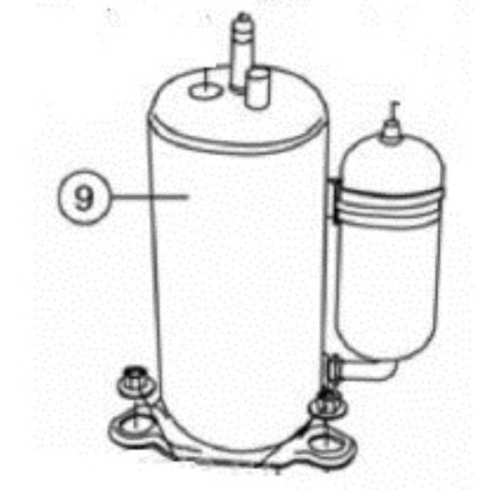 картинка Panasonic  5PS102DAH21 Компрессор для кондиционера CU-W9DKE, CU-YW9GKE, CU-W9NKD, CU-W9MKD от магазина Интерком-НН