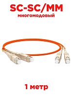 картинка Патч-корд оптический (optic patch cord) SC-SC/MM многомодовое (MultiMode) 1 метр от магазина Интерком-НН