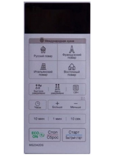 картинка LG MFM62757502 Сенсорная панель управления микроволновой СВЧ печи MS2342DS серебристый от магазина Интерком-НН
