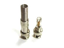 картинка Разъем BNC - RG-51 с металлическим колпачком прямой под винт (под крестовую отвертку) от магазина Интерком-НН