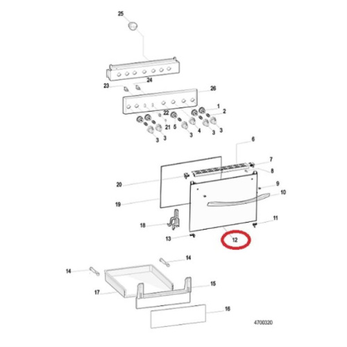 картинка Whirlpool C00582046 (488000582046) стекло внешнее двери духовки 495х450мм для плиты  от магазина Интерком-НН фото 2
