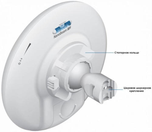 изображение NBE-M5-16 Ubiquiti NanoBeam Wi-Fi точка 5 ГГц 16dBi магазин Компании Интерком-НН фото 2 картинка Ubiquiti NanoBeam M5-16 16dBi Wi-Fi мост/Точка доступа 5 ГГц от магазина Интерком-НН фото 2