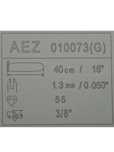 картинка AEZ 010073(G) пильная шина (3,8"х1,3мм х 55зуб, 40см) для цепных пил Stihl 16" серия General от магазина Интерком-НН фото 3