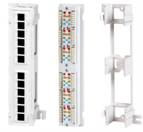 картинка PL-12-C5E-WL патч-панель настенная RJ-45, Cat.5е, 12 портов с подставкой от магазина Интерком-НН фото 3