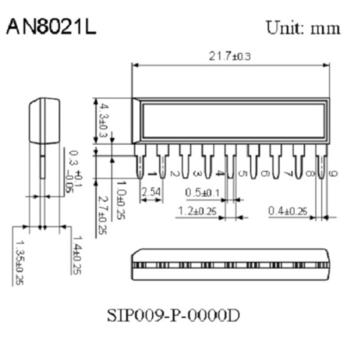 картинка Panasonic AN8021L Микросхема AC-DC switching power supply control IC от магазина Интерком-НН фото 2