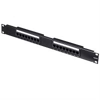 картинка Патч-панель UTP, 19", 16 портов RJ45, cat.5е, 1U, Dual Type, "L" от магазина Интерком-НН