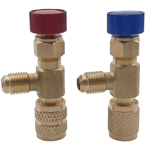 картинка Комплект кранов (адаптер, наконечник, вентиль) HS-1221+HS-1222 для заправки кондиционеров  от магазина Интерком-НН