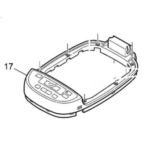 картинка Panasonic ADB03K188-W0 Верхняя рамка корпуса хлебопечи для SD-2511WTS от магазина Интерком-НН фото 2