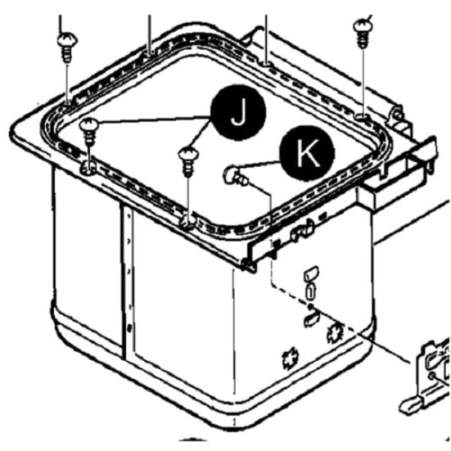 картинка Panasonic ADA16A115-0S корпус нагревателя хлебопечи для SD-207, 250, 251, 253 от магазина Интерком-НН