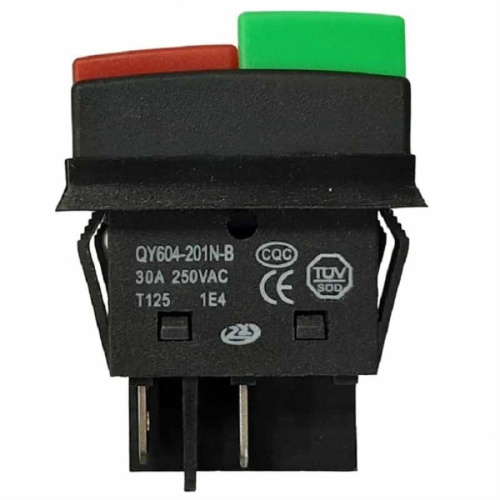 картинка Переключатель QY604-201N-B (131G) кнопочный ON-OFF  30A 250VAC для электроинструмента от магазина Интерком-НН фото 2