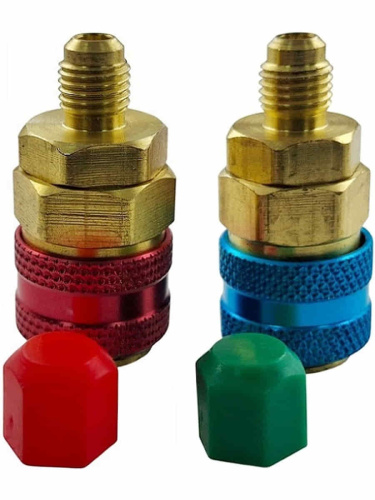 картинка DSZH QC-12 комплект быстросъемных муфт высокого и низкого давления для заправки автокондиционера от магазина Интерком-НН фото 4