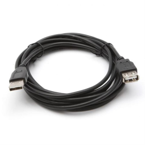 картинка Кабель-удлинитель USB 2.0 AM/AF 1.0м черный (пакет) K801  от магазина Интерком-НН